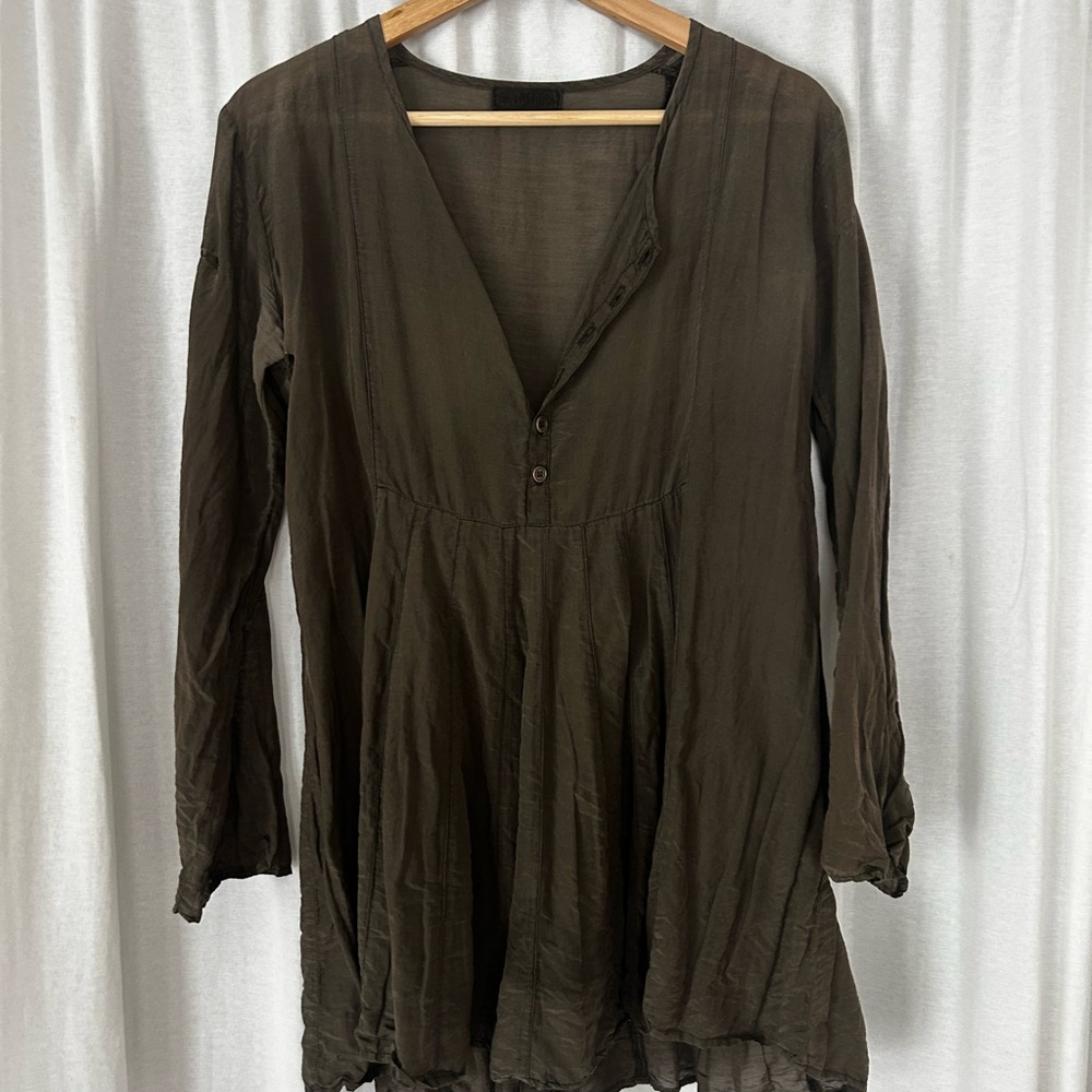 Elegant Olive Green Women's Top